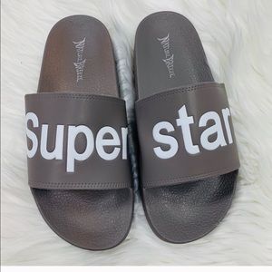 Super star Aqua Gray Slide Ins
